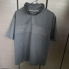 UUUM GOLF ハーフジップ ゴルフシャツ M ブラックのサムネイル