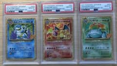 3連番PSA10】リザードン フシギバナ カメックス 25th初代御三家プロモ