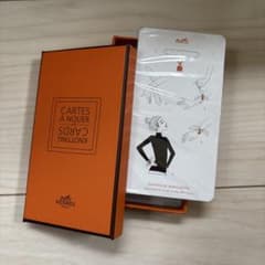 エルメス　スカーフHERMES CARDS A NOUER オレンジのサムネイル