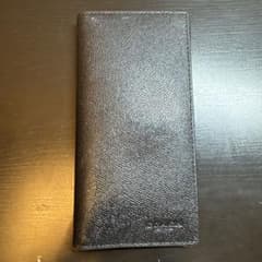 b*h様 COACH メンズ 長財布 ブラック レザーのサムネイル