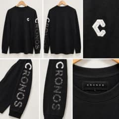 CRONOS クロノス 長袖カットソー ブラック Lのサムネイル