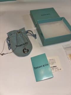 【購入日証明書あり】TIFFANYオープンハートネックレス シルバーグラスセット 購入日証明書あり】TIFFANYオープンハートネックレス シルバーグラス