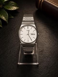 SEIKO QUARTZ メンズ腕時計 5933-5090 シルバー - メルカリ