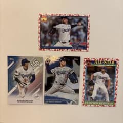 Topps MLB ロサンゼルス・ドジャース 4枚セット 鯉パラレルのサムネイル