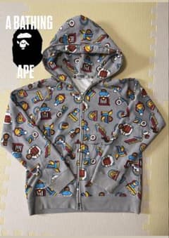 【希少！】アベイシングエイプ ジップアップパーカー ape フーディ ブランド品のサムネイル