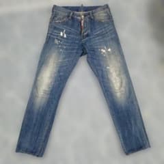TK117 DSQUARED2 ペイント加工デニムパンツ DSQUARED2 ペイント加工 デニムパンツ - メルカリ