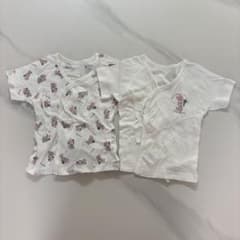ミニーマウス プリント ベビー肌着 2枚セットのサムネイル