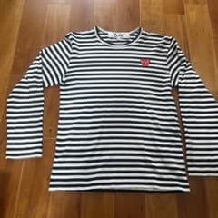 PLAY COMME des GARCONS ボーダー 長袖Tシャツ S - メルカリ