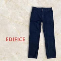 エディフィス ベイクルーズ ストレッチ デニム スラックス インディゴ