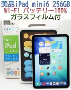 美品iPad mini6 第6世代256GBバッテリー良好100%ガラスフィルム - メルカリ