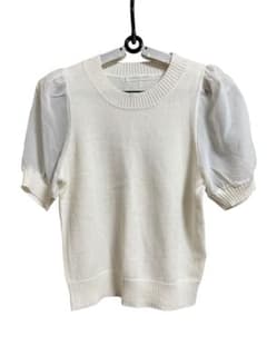 LOWRYS FARM ホワイト 半袖ニットのサムネイル