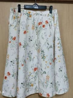 組曲 花柄フレアスカート 約70cm丈のサムネイル