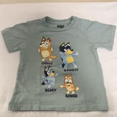 Bluey アニメキャラクター Tシャツ 2T 水色のサムネイル