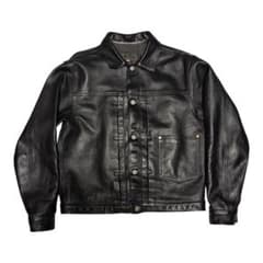 Boncoura Leather Jacket 1st black 40インチ - メルカリ