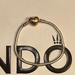 PANDORAブレスレット16cm　Heart Clasp snakeのサムネイル