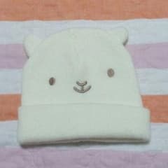 【美品】どうぶつさんのニット帽のサムネイル