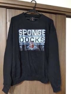 SPONGE DOCKS プリント トレーナーブラックのサムネイル
