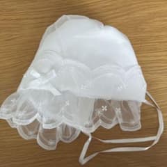 ホワイト 赤ちゃん　セレモニー　帽子　50cmのサムネイル