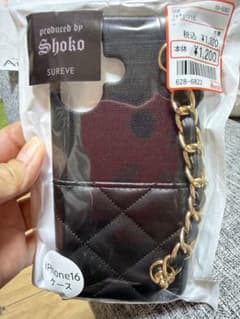 新品　アベイル shoko iPhone16 ケース　ブラックのサムネイル