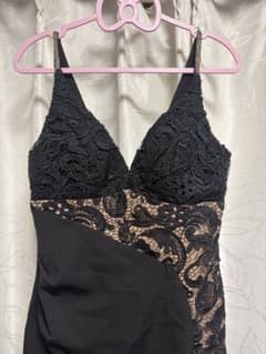 JEWELSブラック レース切り替え ミニドレスのサムネイル