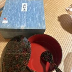 津軽塗 唐塗り おひつ おしゃもじ付き 津軽塗りのおひつ、しゃもじつき 新品未使用 - メルカリ