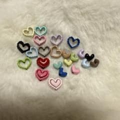 合金ハート枠、ハートビーズ13色セット - メルカリ