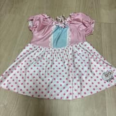 女の子用 ワンピース水着 ドット柄 ヒツジ柄のサムネイル