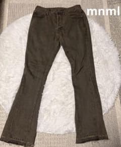 極美品‼️】mnmlフレアパンツブラウン ビンテージ加工 サイズ28 - メルカリ