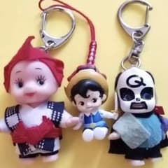 キューピーキーホルダー リボンの騎士・沖縄•芸人の鉄拳キューピー