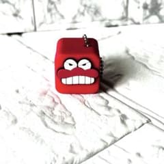 Crayon Shin-chan character "Wani"Mountain God Block-shaped keychain (red) - Goods