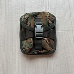 迷彩色 バックル式ポーチ 約17cm x 14cm×7cmのサムネイル