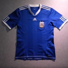 adidas 2010年 アルゼンチン代表 ユニフォーム 刺繍ロゴ メッシ W杯 