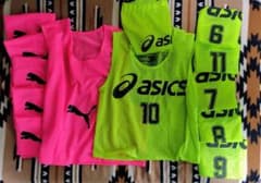 ASICS　PUMA　ビブス　12枚　ジュニア用　フットサル　サッカー 2種類のサムネイル
