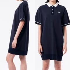 LACOSTE シャツワンピース リラックスシルエットクレリックポロドレスのサムネイル