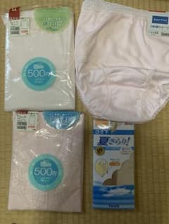 【未使用】婦人肌着セット LLサイズ 綿100％ ショーツ 靴下 まとめ売りのサムネイル