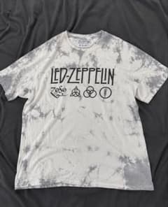 【古着】レッドツェッペリン タイダイ柄 バンド ホワイト Tシャツ Lのサムネイル
