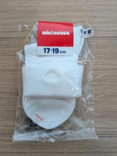miki HOUSE キッズ靴下 ホワイト 17-19cm 小学校受験のサムネイル