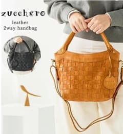 zucchero 2way ハンドバッグ ショルダー 本革■ズッケロのサムネイル