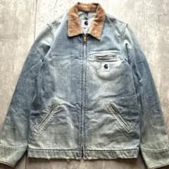 別注　Carhartt ロンハーマンデトロイトジャケット　デニムジャケット　完売 別注 Carhartt ロンハーマンデトロイトジャケット デニムジャケット