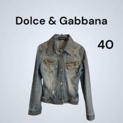 ドルチェ＆ガッバーナ デニムジャケット ジップデザイン イタリア製 40