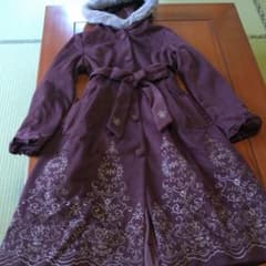 axes femme パネル刺繍Aラインコートのサムネイル