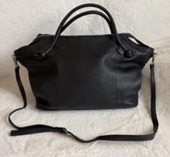 PICONE ピッコーネ 牛革 2wayショルダーバッグ トートバッグ 黒 - メルカリ