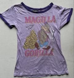 レア★ハンナバーベラ マギラゴリラ リンガーTシャツ パープル アメカジ 古着のサムネイル
