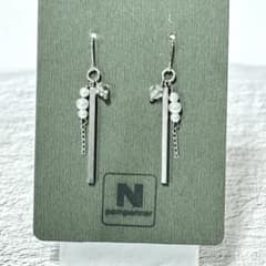 【ピアス】 シルバー パール チェーン　まとめ買い割のサムネイル