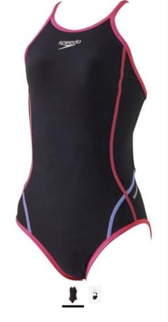 Speedo レディース 競泳水着 ブラック ピンク Mサイズ - メルカリ