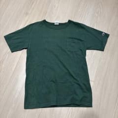 Champion T1011 ダークグリーン Tシャツ Mサイズのサムネイル