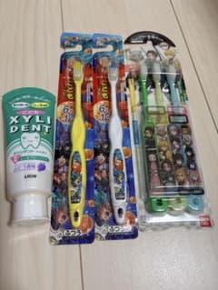 子供用歯ブラシ 歯磨き粉セット ドラゴンボール 鬼滅の刃のサムネイル