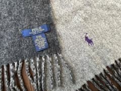 POLO Ralph Lauren ウールマフラー グレーのサムネイル