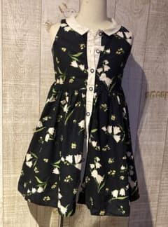 JANIE and JACK 花柄ノースリーブワンピース 110 120のサムネイル