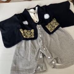 袴ロンパース　男の子　黒のサムネイル